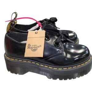 Dr Martens Holly Platform Oxford Shoes Size 6 NEW Doc Martins Air Wair Leather